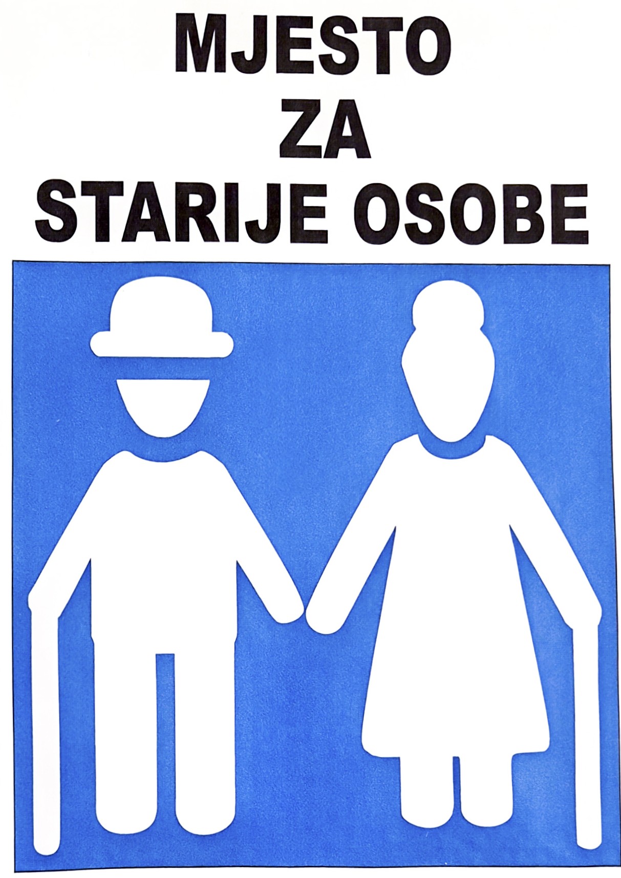 Oznaka za starije osobe u ambulanti Zalik u Mostaru