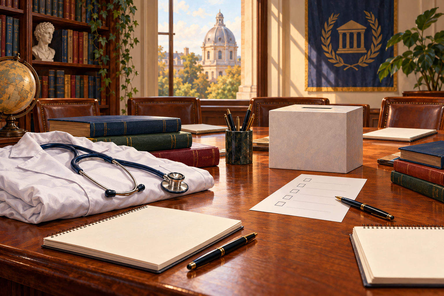 Simbolična AI ilustracija medicine i izbora