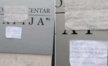 Na tabli Memorijalnog centra “Kapija” u Tuzli ostavljene poruke podrške zločincima Ratku Mladiću i Novaku Đukiću: Poznati počinioci