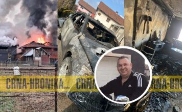 Detalji požara u Lukavcu: Sabahudin zapalio bivšoj ženi kuću, radionu, Audi-ja i motor