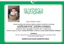 Tužna vijest iz Norveške: U 2. godini života na Ahiret preselila Adžemović (Edin) Emma - featured image