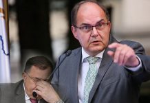 CRVENA LINIJA PREĐENA: Schmidt pali alarm, optužuje Dodika za stvaranje…. CRVENA LINIJA PREĐENA: Schmidt pali alarm, optužuje Dodika za stvaranje…. - featured image