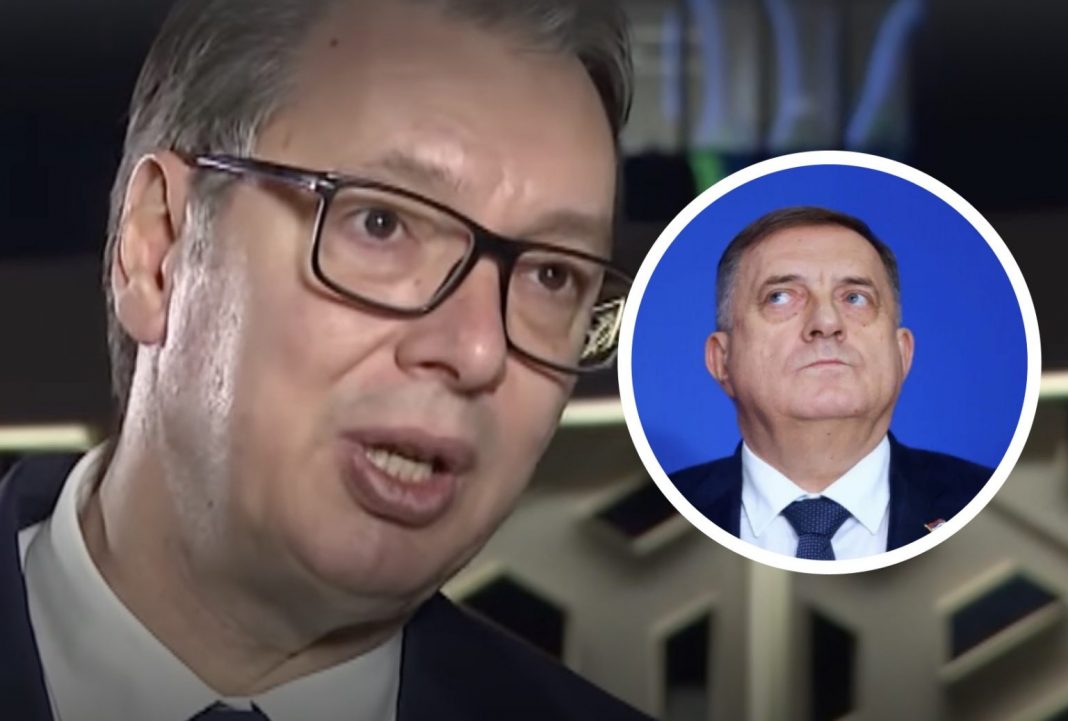 VUČIĆA UZNEMIRILA DODIKOVA IZJAVA: “Žao mi je ako se oni u RS-u osjećaju ugroženo od Beograda. A koga Hrvati hvale znajte da…!” (VIDEO) - featured image