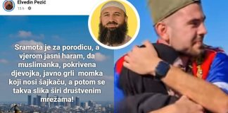 Elvedin Pezić : “Sramotno je i haram da se pokrivena djevojka grli” - featured image
