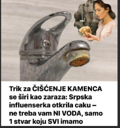 Trik za ČIŠĆENJE KAMENCA se širi kao zaraza: Srpska influenserka otkrila caku – ne treba vam NI VODA, samo 1 stvar koju SVI imamo - featured image Trik za ČIŠĆENJE KAMENCA se širi kao zaraza: Srpska influenserka otkrila caku – ne treba vam NI VODA, samo 1 stvar koju SVI imamo - featured image