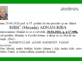 ZAVIDOVIĆI U ŠOKU: Preminuo Adnan Ribić – porodica, prijatelji i komšije u nevjerici - featured image