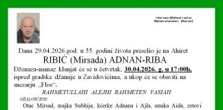 ZAVIDOVIĆI U ŠOKU: Preminuo Adnan Ribić – porodica, prijatelji i komšije u nevjerici - featured image