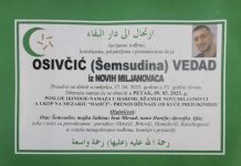 PREMINUO VEDAD OSIVČIĆ U 33. GODINI ŽIVOTA - featured image