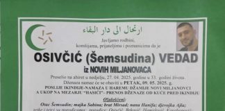 PREMINUO VEDAD OSIVČIĆ U 33. GODINI ŽIVOTA - featured image