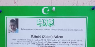 TUGA DO NEBA: Preminuo četverogodišnji dječak Adem Džinić - featured image