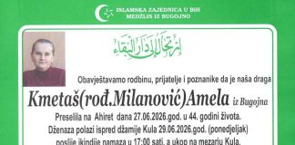 BUGOJNO ZAVIJENO U CRNO: Preminula Amela Kmetaš u 44. godini života - featured image
