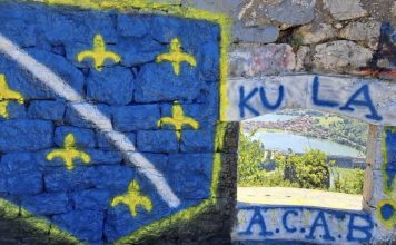 Dvije osobe iz Francuske crtale grafite sa ljiljanima na Kuli u Zvorniku: Policija istražuje slučaj Dvije osobe iz Francuske crtale grafite sa ljiljanima na Kuli u Zvorniku: Policija istražuje slučaj - featured image