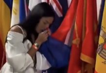Srbijanska ambasadorica poljubila zastavu Nizozemske misleći da je srbijanska, pa pokazala tri prsta Srbijanska ambasadorica poljubila zastavu Nizozemske misleći da je srbijanska, pa pokazala tri prsta - featured image