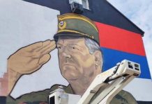 Mladićev mural osvanuo u još jednom bh. gradu - featured image