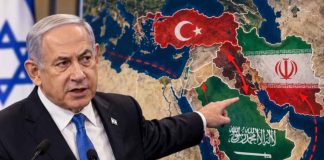 NETANYAHU POKAZAO MAPU BLISKOG ISTOKA: Turska, Iran i Saudijska Arabija u centru novih podjela! NETANYAHU POKAZAO MAPU BLISKOG ISTOKA: Turska, Iran i Saudijska Arabija u centru novih podjela! - featured image