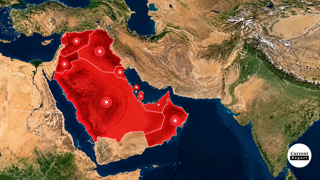 dizdarevic-hormuz-2510 Ilustrativna karta Bliskog istoka, AI obrađen kadar iz videa s oznakom Current Report
