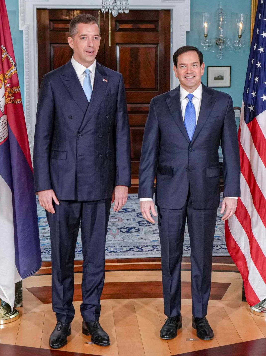 Marko Đurić i Marco Rubio tokom diplomatskog susreta 6. augusta 2025.