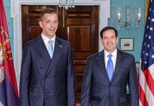Prijave protiv Đurića i deset ambasadora: Tužilaštvo traži provjere izbornih prava Marko Đurić i Marco Rubio tokom diplomatskog susreta 6. augusta 2025.