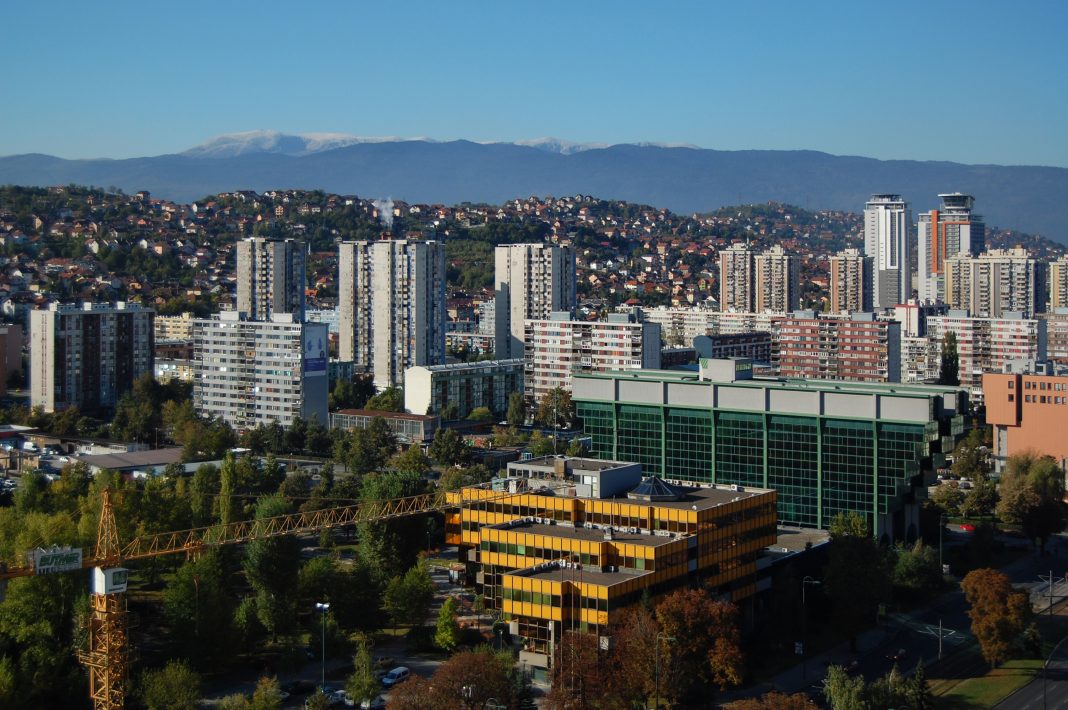 ep-sarajevo-28oct Sjedište Elektroprivrede BiH u sarajevskom gradskom prizoru, arhiva 2011.