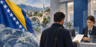 Simbolična AI ilustracija bankarskih transfera prema BiH