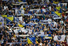 Zagrmjelo na tribinama: Navijači BiH zapjevali „O, Zafire, kad poletiš“ i napravili atmosferu za pamćenje! Zagrmjelo na tribinama: Navijači BiH zapjevali „O, Zafire, kad poletiš“ i napravili atmosferu za pamćenje! - featured image