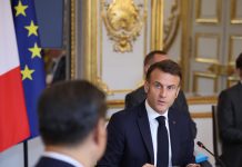 Emmanuel Macron na sastanku 6. maja 2024, arhivska fotografija